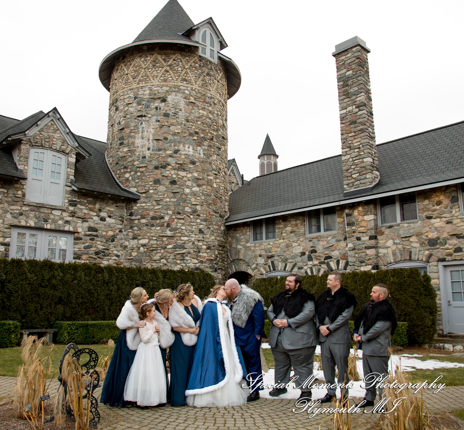 Ashley & Charles at Castle Farms Charlevoix MI wedding photograph