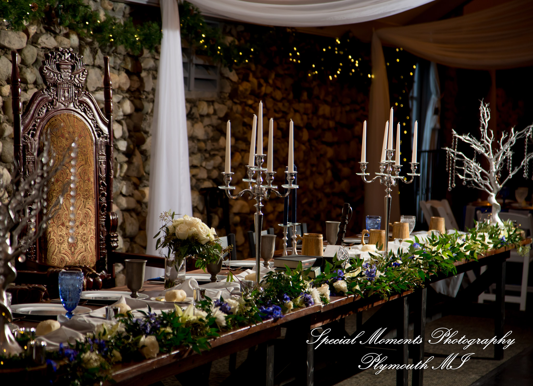 Ashley & Charles at Castle Farms Charlevoix MI wedding photograph