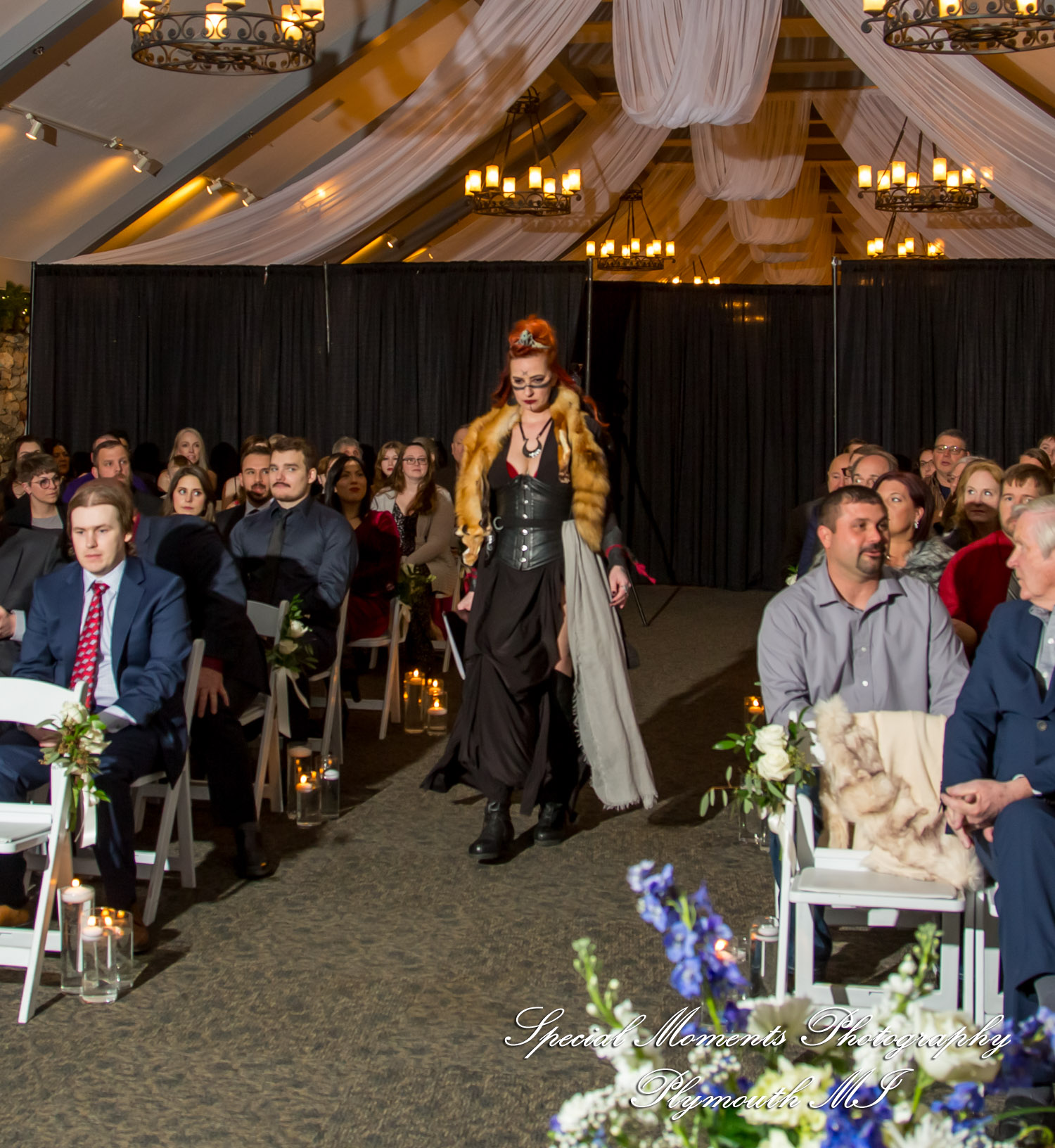 Ashley & Charles at Castle Farms Charlevoix MI wedding photograph