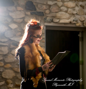 Ashley & Charles at Castle Farms Charlevoix MI wedding photograph