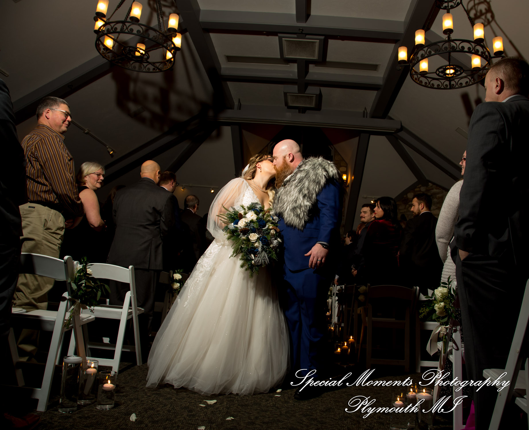 Ashley & Charles at Castle Farms Charlevoix MI wedding photograph