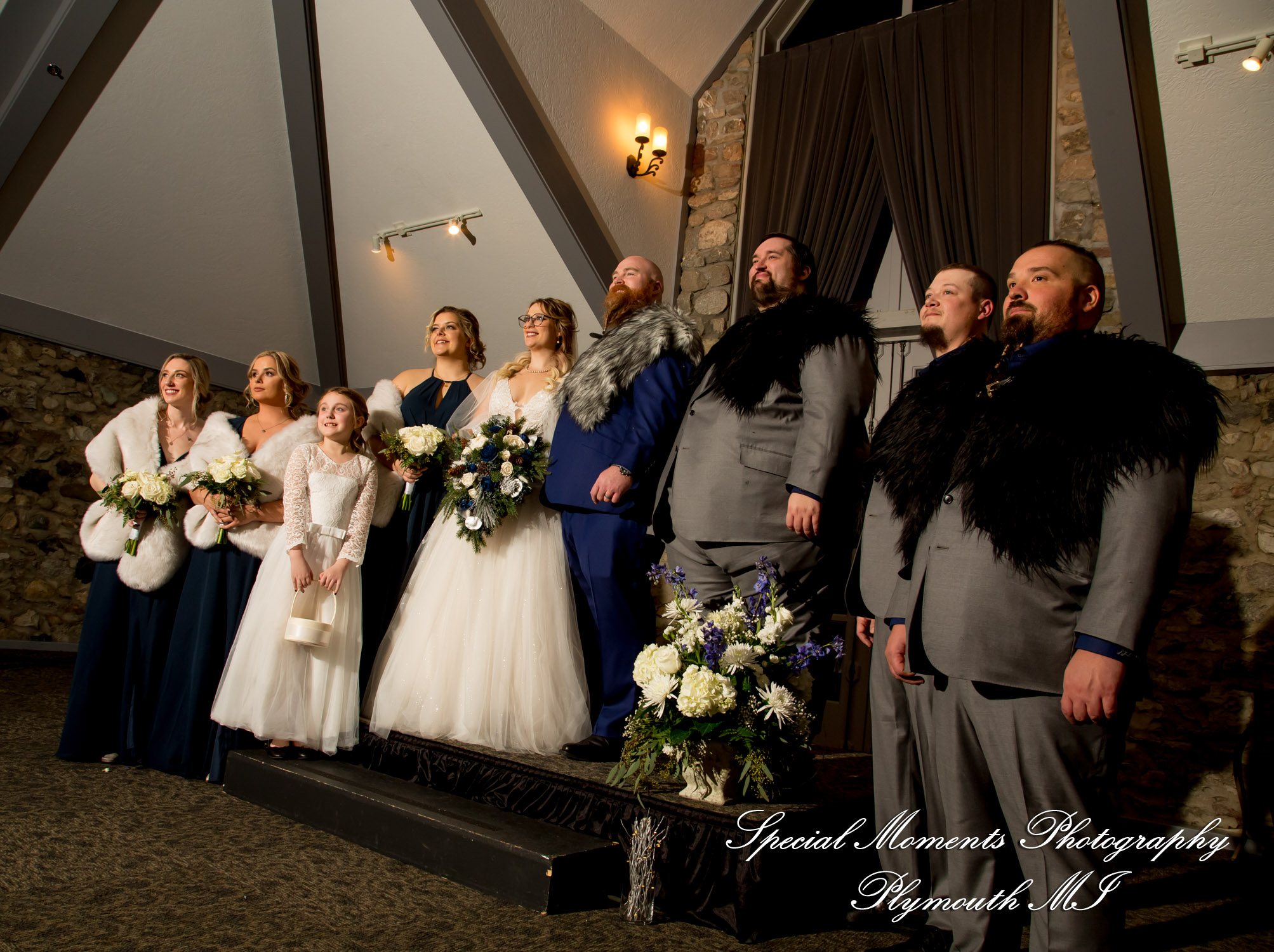 Ashley & Charles at Castle Farms Charlevoix MI wedding photograph