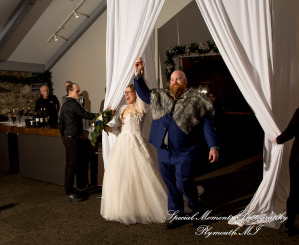 Ashley & Charles at Castle Farms Charlevoix MI wedding photograph