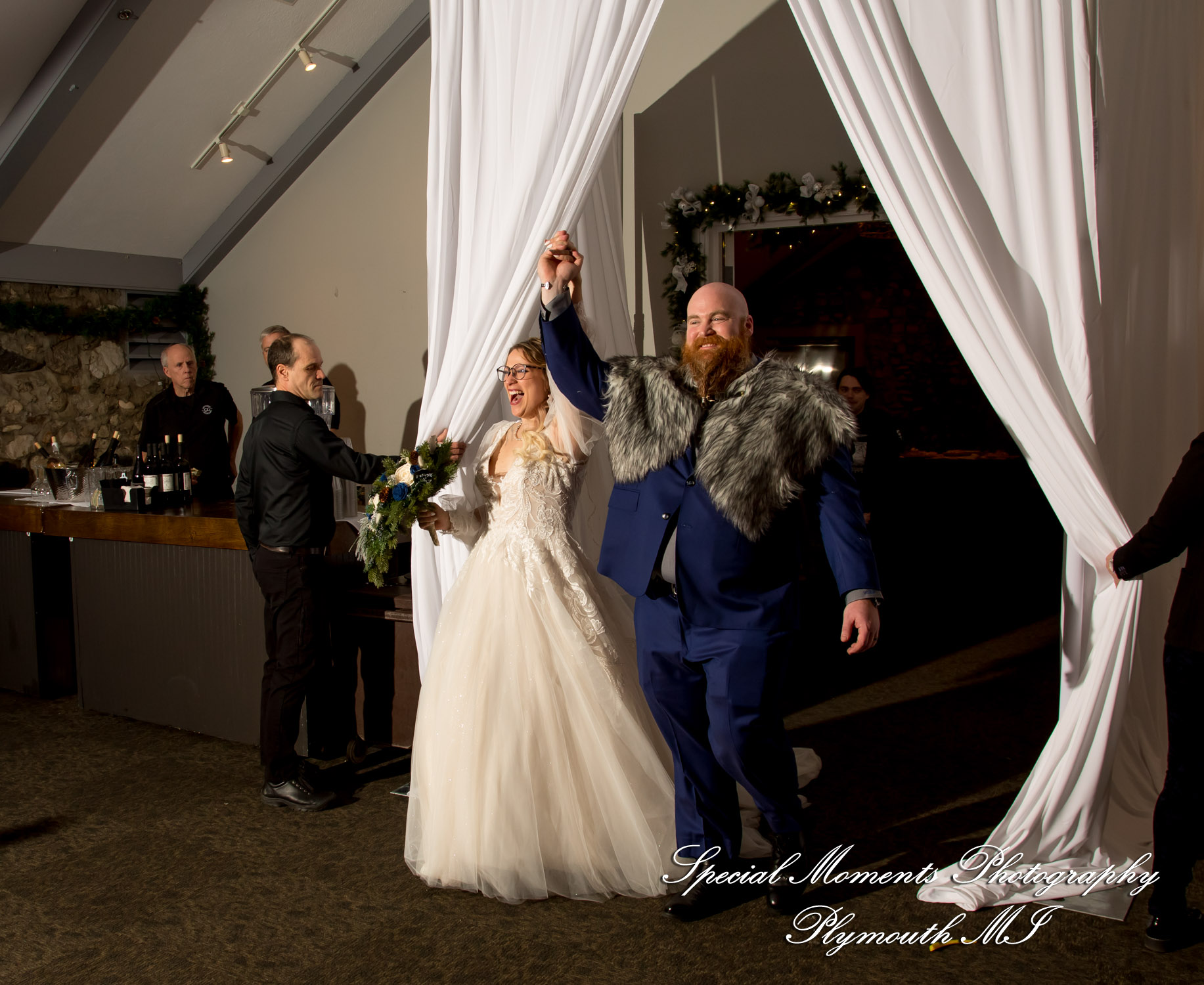 Ashley & Charles at Castle Farms Charlevoix MI wedding photograph