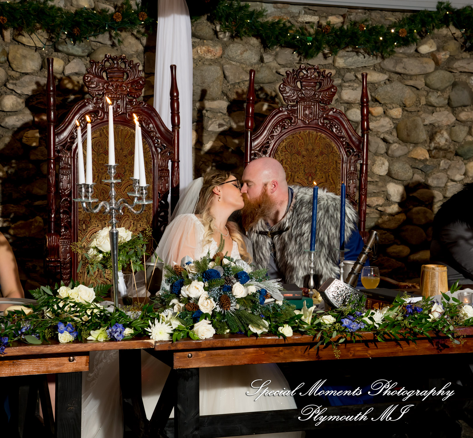 Ashley & Charles at Castle Farms Charlevoix MI wedding photograph