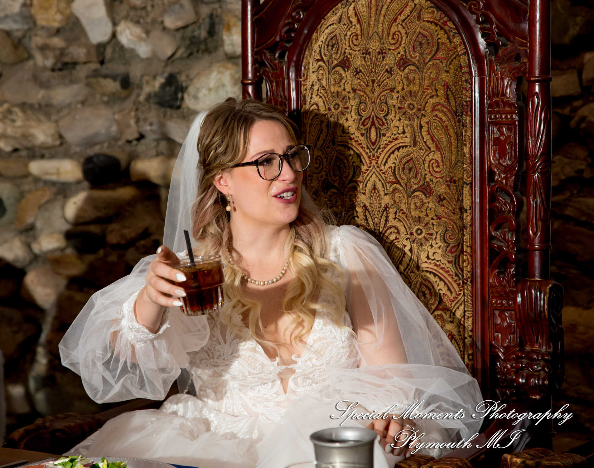 Ashley & Charles at Castle Farms Charlevoix MI wedding photograph