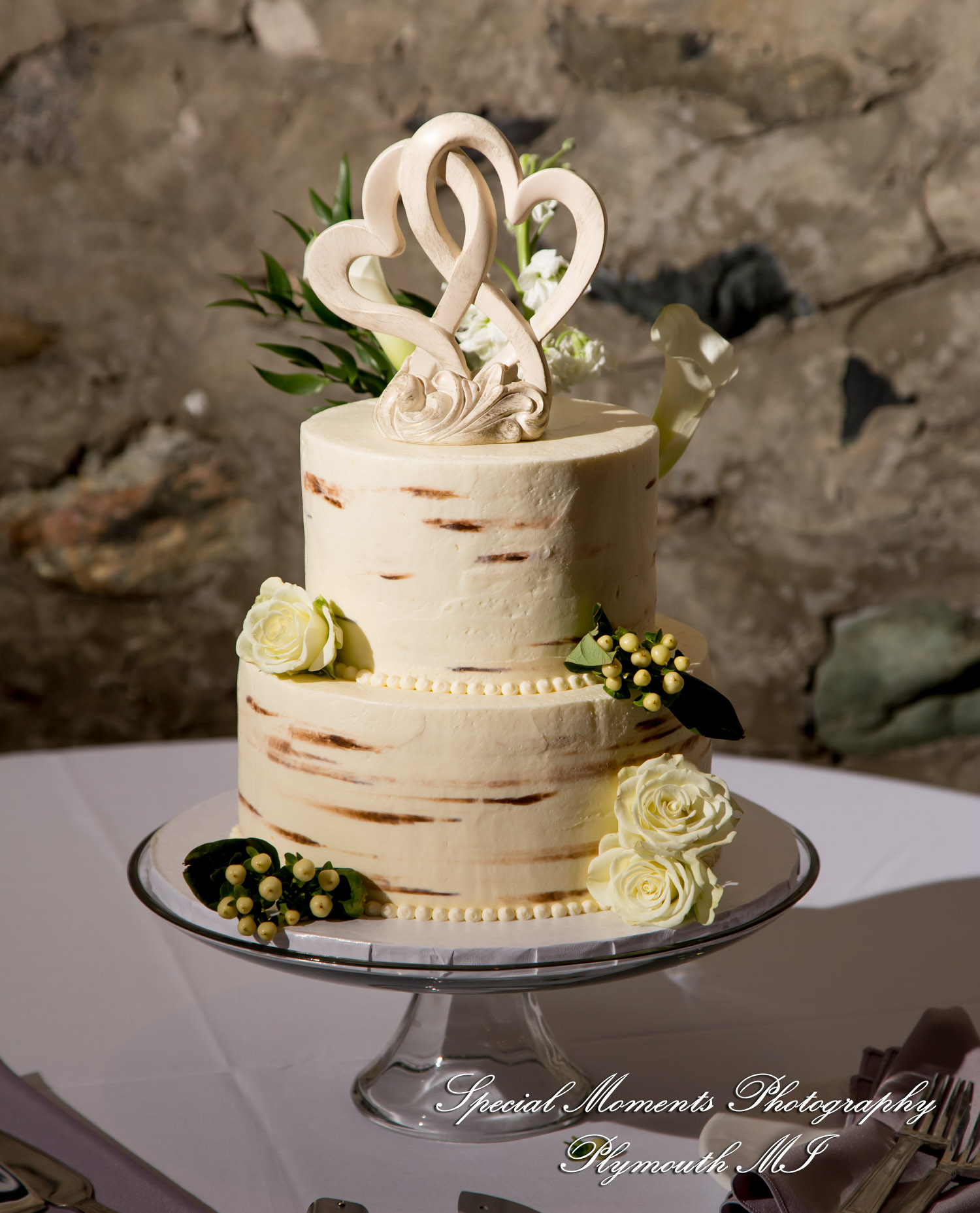 Ashley & Charles at Castle Farms Charlevoix MI wedding photograph