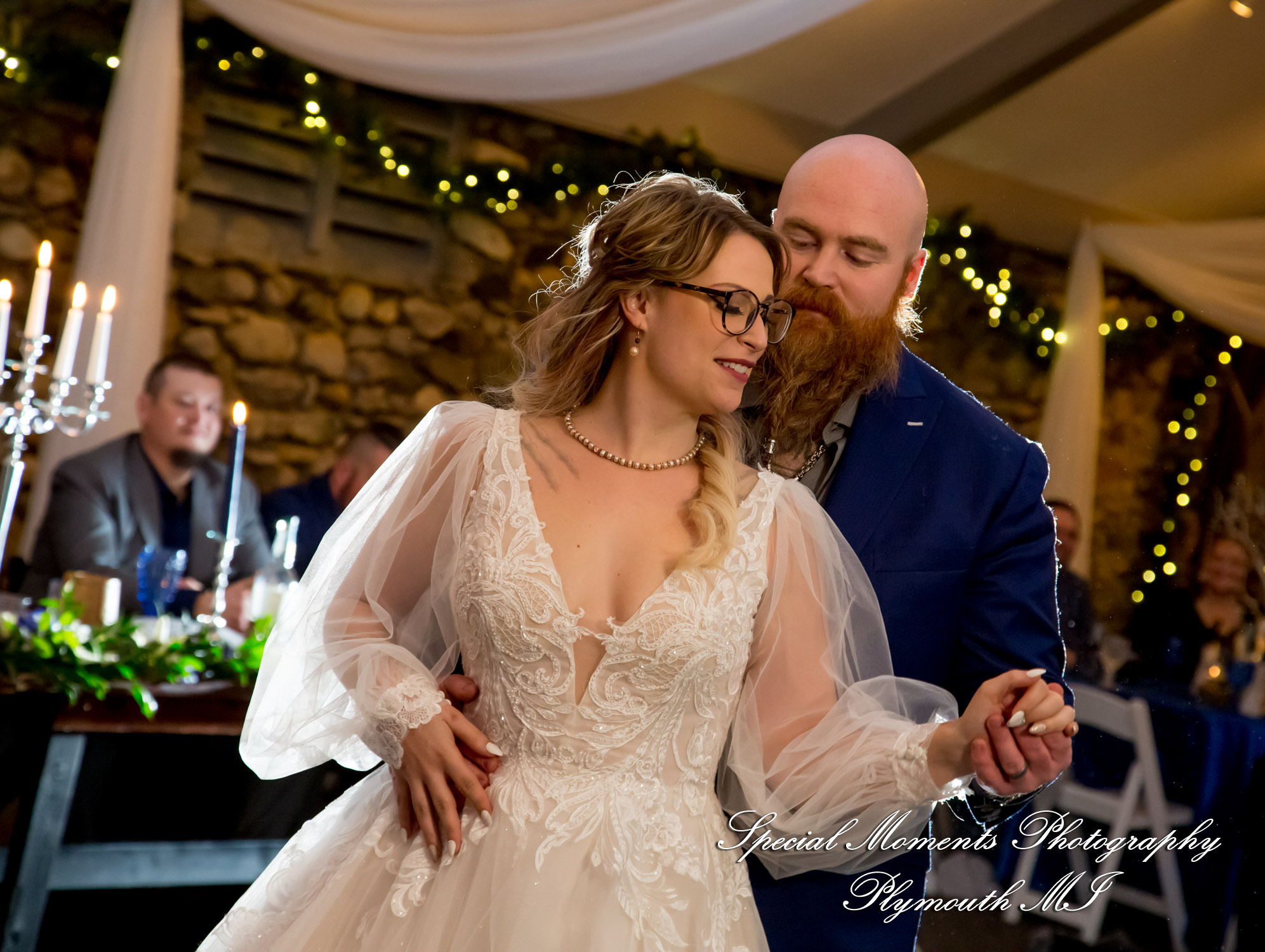 Ashley & Charles at Castle Farms Charlevoix MI wedding photograph