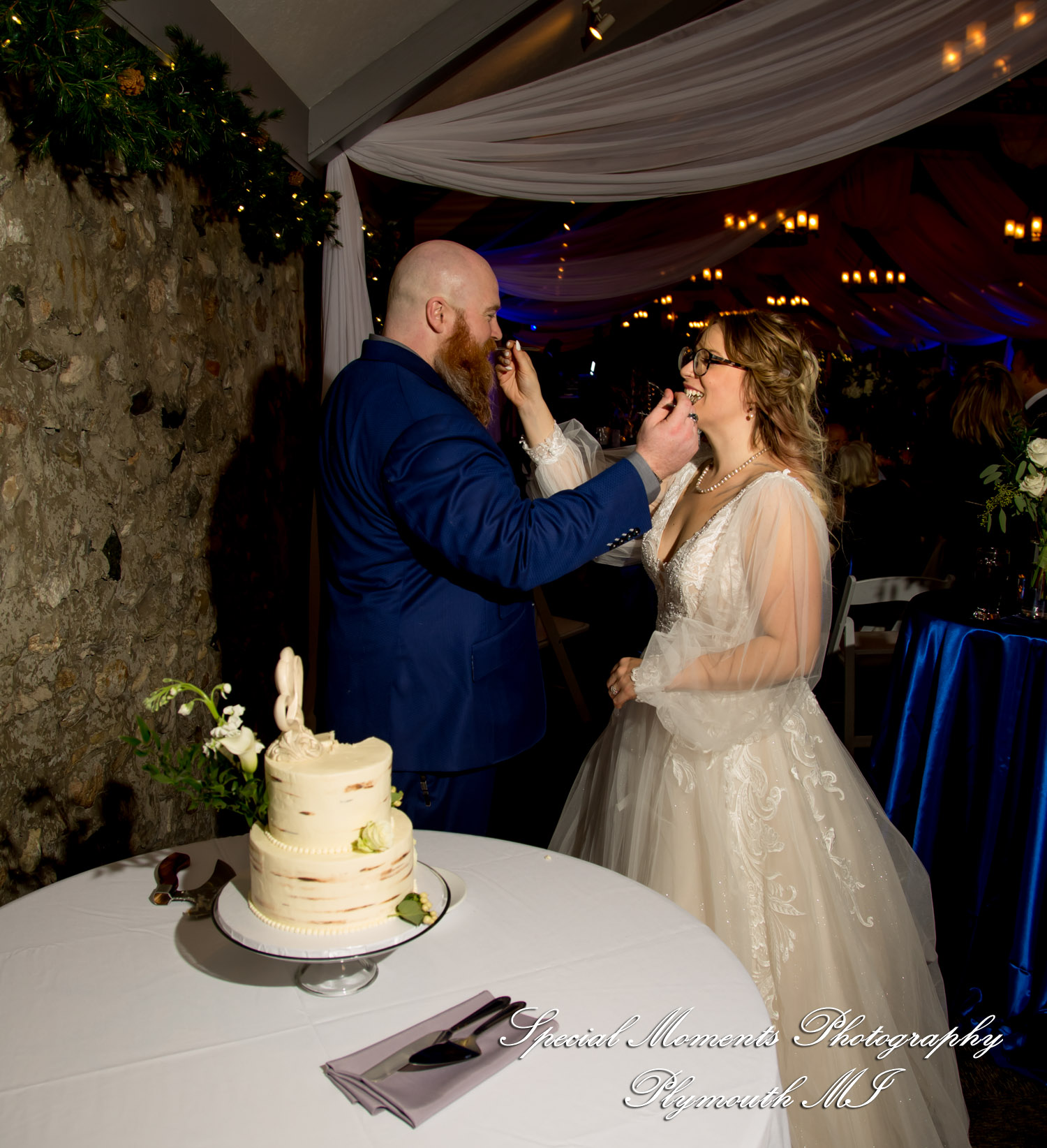 Ashley & Charles at Castle Farms Charlevoix MI wedding photograph