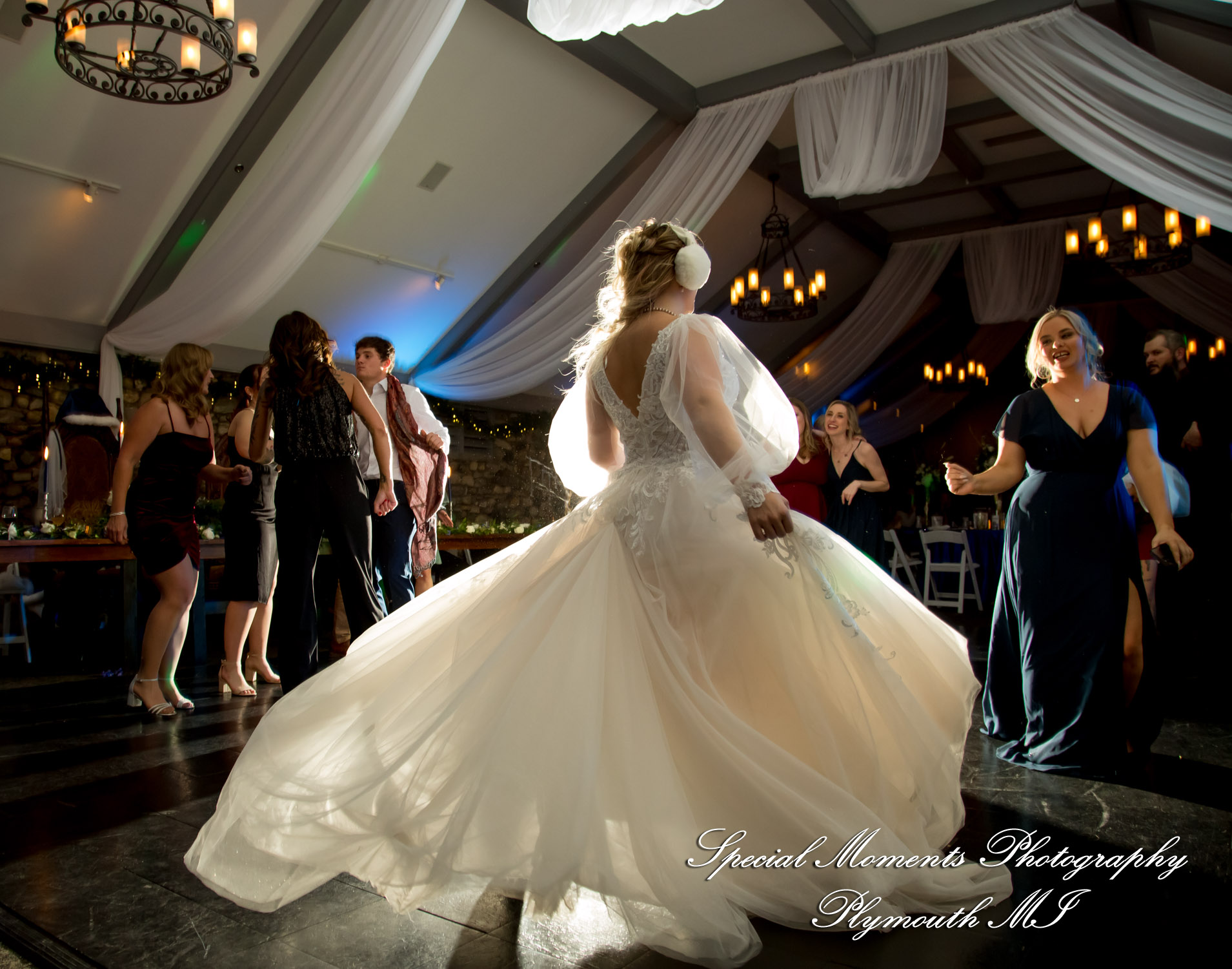 Ashley & Charles at Castle Farms Charlevoix MI wedding photograph