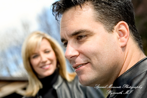 Kam & Jim at Robert H Long Park Commerce Twp MI engagement photograph