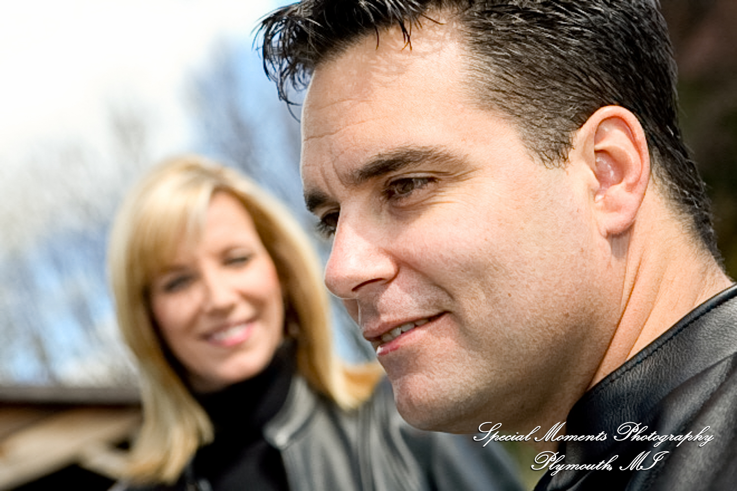 Kam & Jim at Robert H Long Park Commerce Twp MI engagement photograph