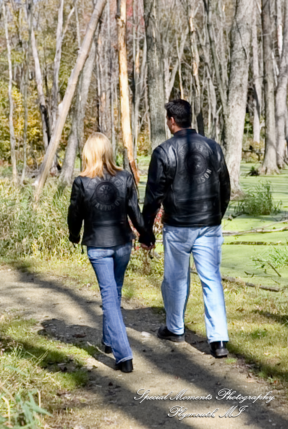Kam & Jim at Robert H Long Park Commerce Twp MI engagement photograph