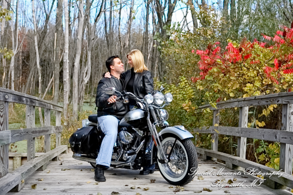 Kam & Jim at Robert H Long Park Commerce Twp MI engagement photograph