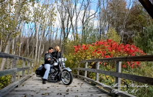 Kam & Jim at Robert H Long Park Commerce Twp MI engagement photograph