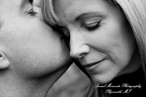 Kam & Jim at Robert H Long Park Commerce Twp MI engagement photograph