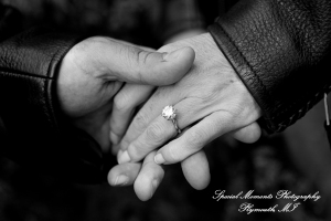 Kam & Jim at Robert H Long Park Commerce Twp MI engagement photograph