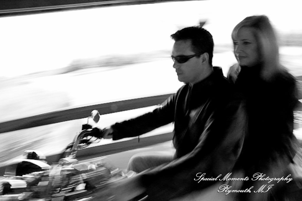 Kam & Jim at Robert H Long Park Commerce Twp MI engagement photograph