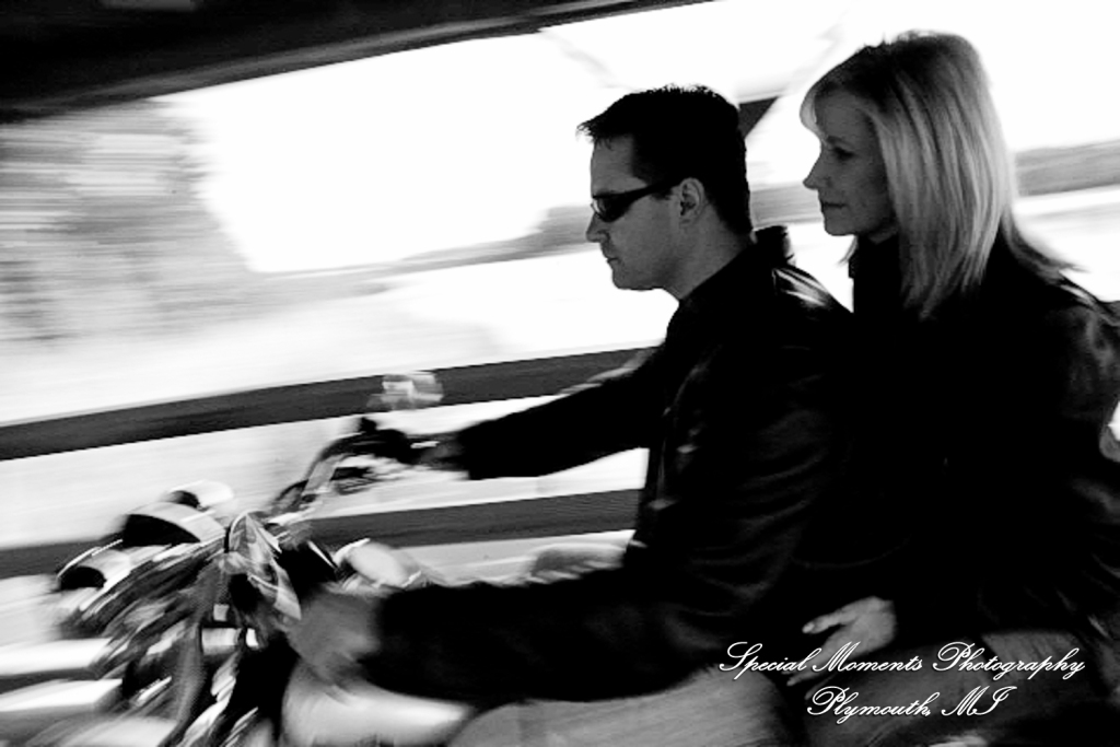 Kam & Jim at Robert H Long Park Commerce Twp MI engagement photograph