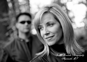 Kam & Jim at Robert H Long Park Commerce Twp MI engagement photograph