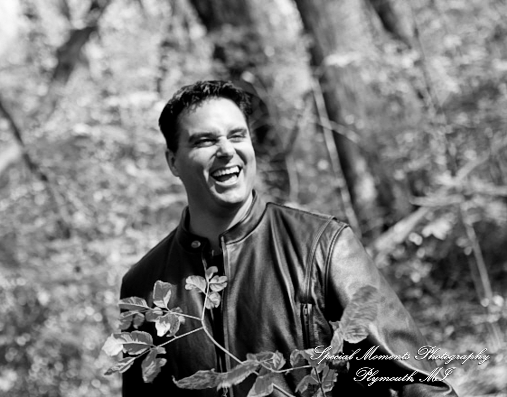 Kam & Jim at Robert H Long Park Commerce Twp MI engagement photograph