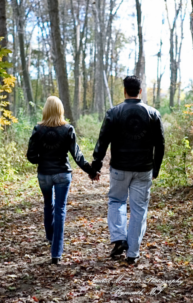 Kam & Jim at Robert H Long Park Commerce Twp MI engagement photograph