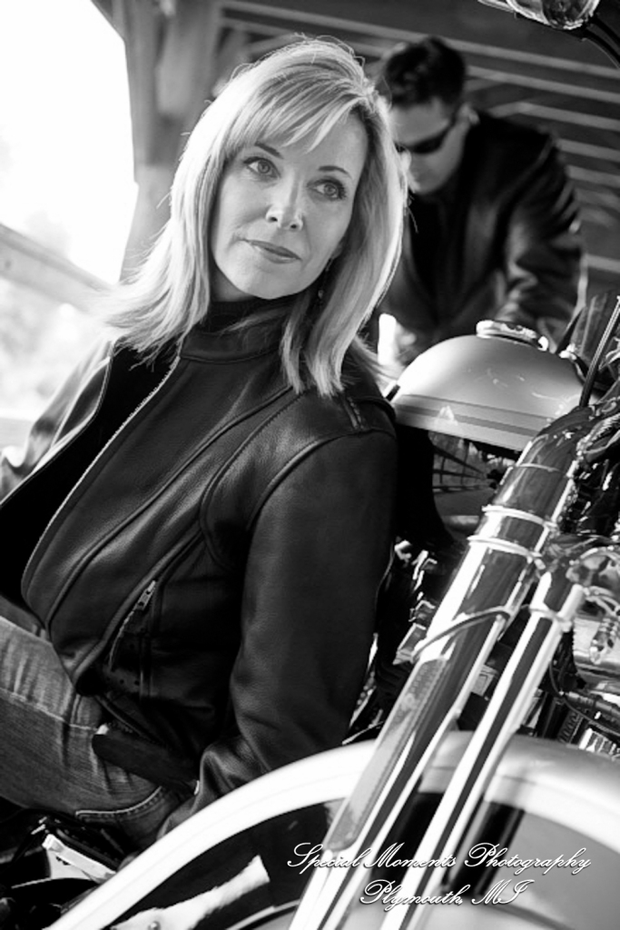 Kam & Jim at Robert H Long Park Commerce Twp MI engagement photograph