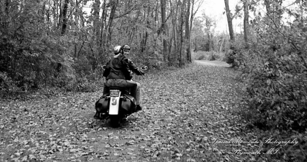 Kam & Jim at Robert H Long Park Commerce Twp MI engagement photograph