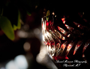 The couple at home getting ready wedding photograph