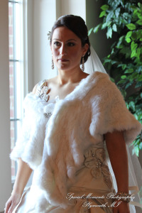 The couple at Ss. Mary & Joseph Chapel Plymouth MI wedding photograph