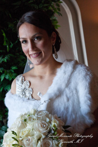 The couple at Ss. Mary & Joseph Chapel Plymouth MI wedding photograph