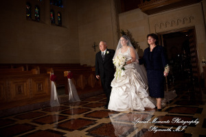 The couple at Ss. Mary & Joseph Chapel Plymouth MI wedding photograph