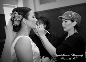 The couple at Ss. Mary & Joseph Chapel Plymouth MI wedding photograph
