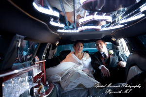 The couple at Ss. Mary & Joseph Chapel Plymouth MI wedding photograph