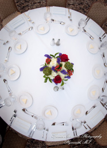 The couple at St. John's Resort Atrium Ballroom Plymouth MI wedding photograph