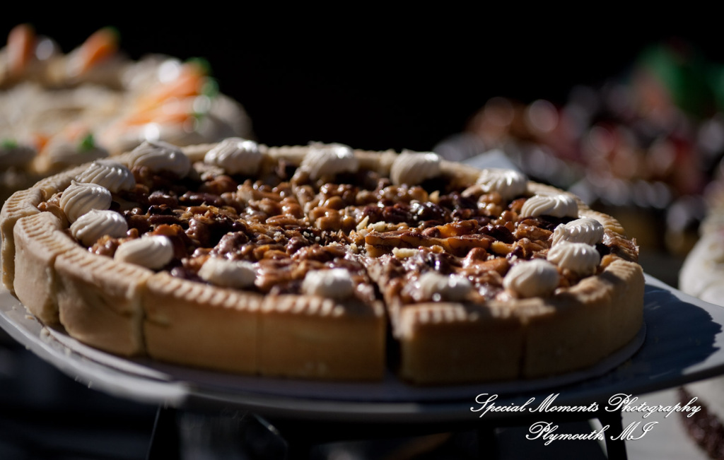 The couple at St. John's Resort Atrium Ballroom Plymouth MI wedding photograph