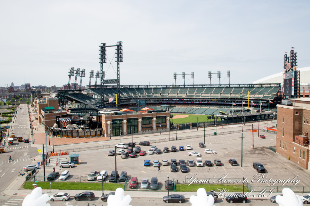 Julie & Tom Detroit Opera House Detroit MI wedding photograph
