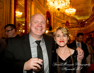 Julie & Tom Detroit Opera House Detroit MI wedding photograph