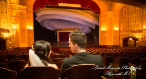 Julie & Tom Detroit Opera House Detroit MI wedding photograph