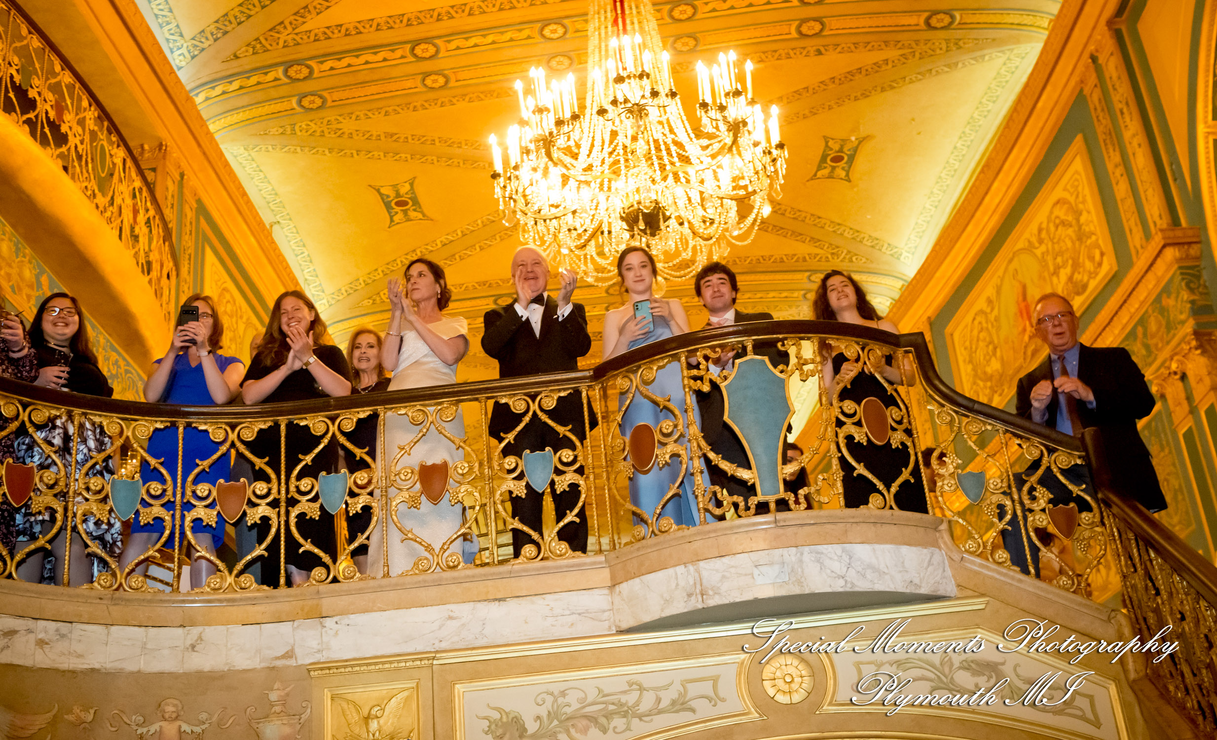 Julie & Tom Detroit Opera House Detroit MI wedding photograph