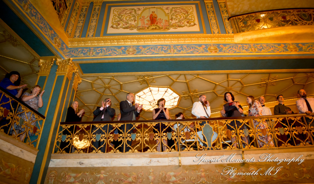 Julie & Tom Detroit Opera House Detroit MI wedding photograph