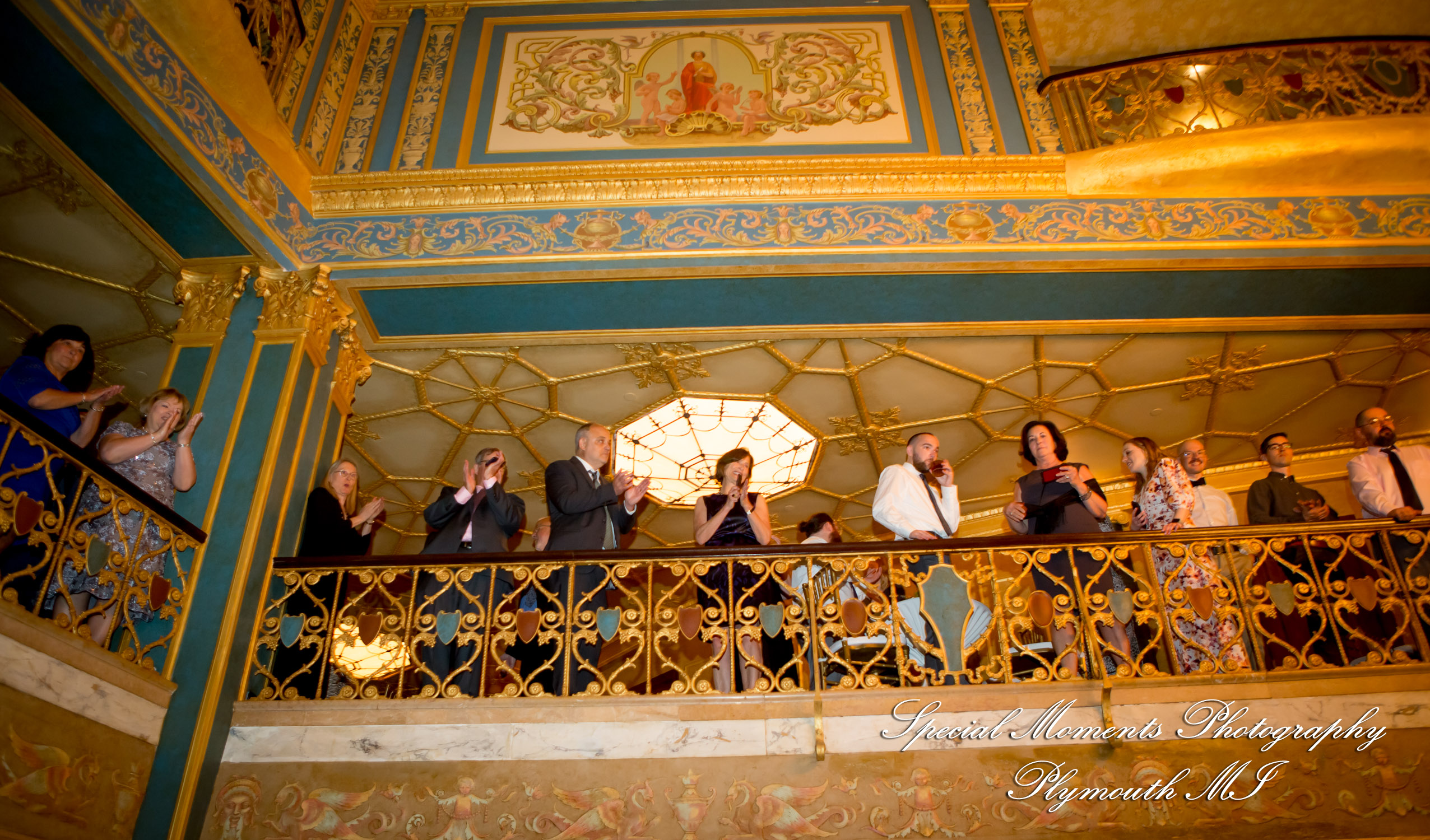 Julie & Tom Detroit Opera House Detroit MI wedding photograph