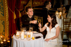 Julie & Tom Detroit Opera House Detroit MI wedding photograph