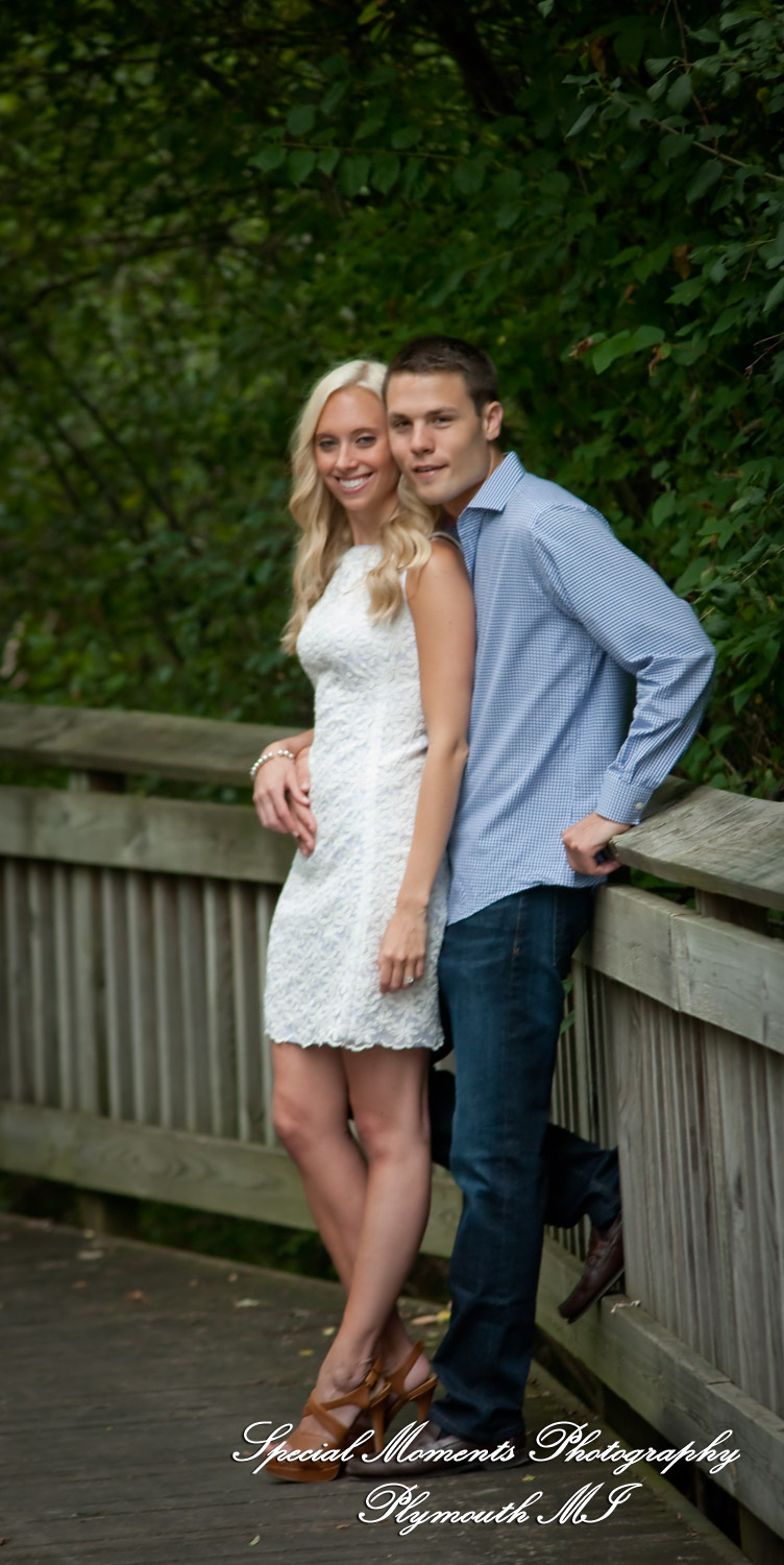 Amanda & Kevin Novi MI Engagement photograph