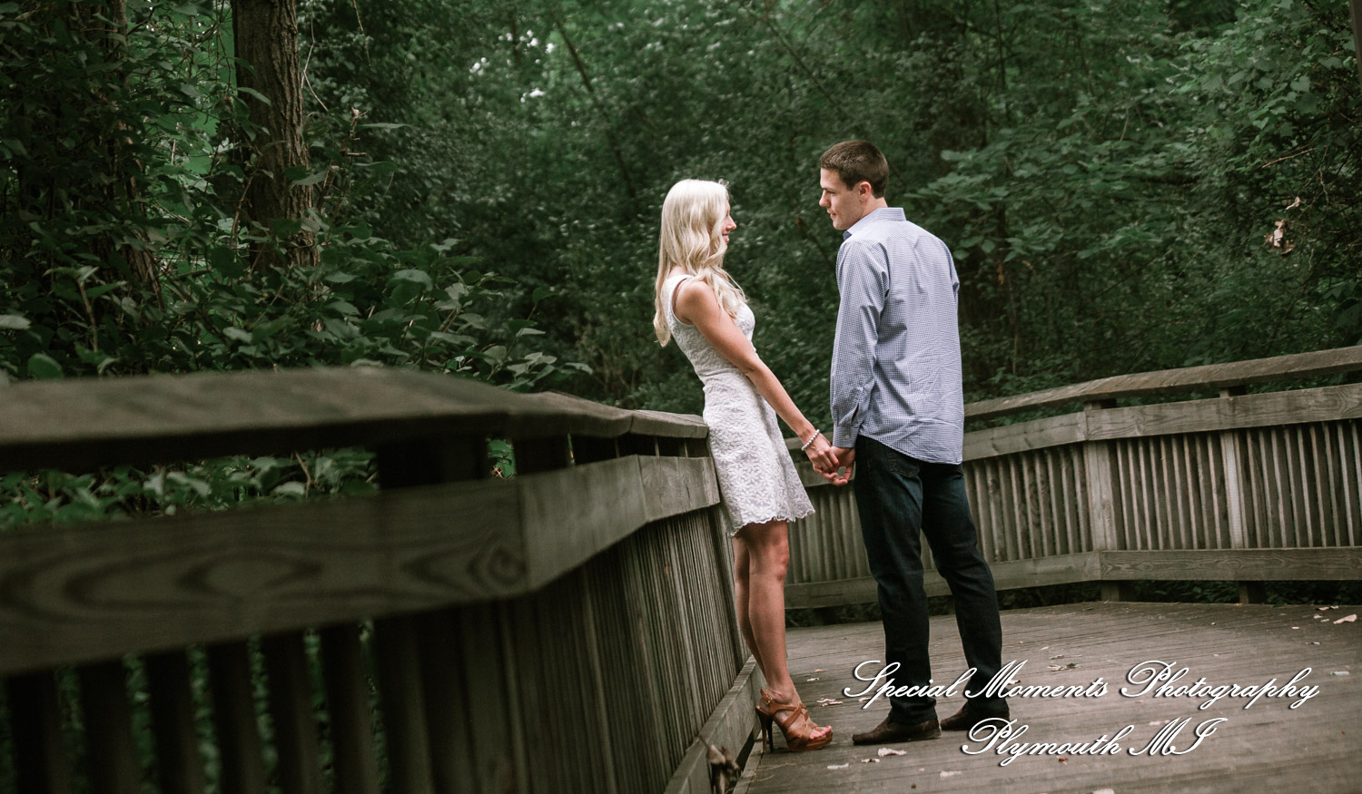 Amanda & Kevin Novi MI Engagement photograph