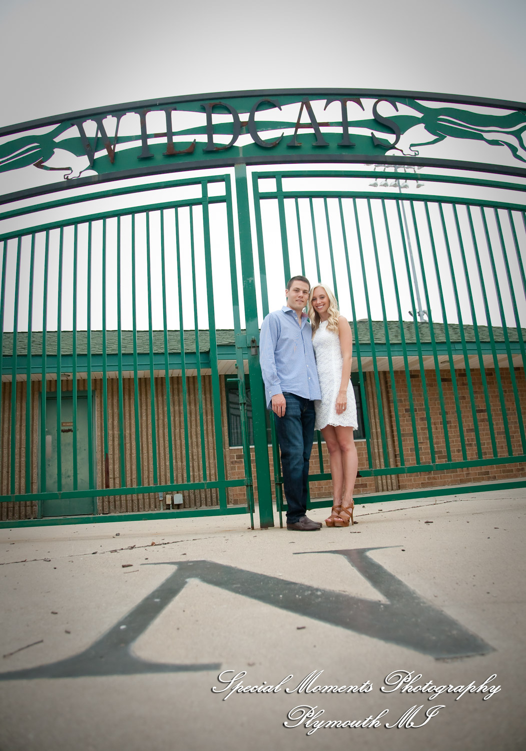 Amanda & Kevin Novi MI Engagement photograph
