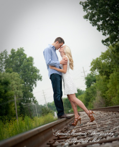 Amanda & Kevin Novi MI Engagement photograph