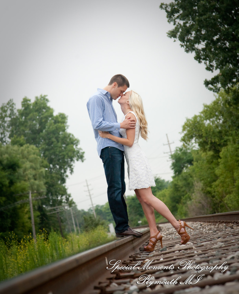 Amanda & Kevin Novi MI Engagement photograph