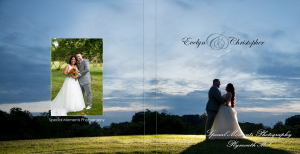 Coffee Table Design - Evelyn & Christopher at Wellers Saline MI wedding album photograph