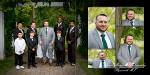 Coffee Table Design - Evelyn & Christopher at Wellers Saline MI wedding album photograph